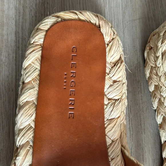 Robert Clergerie Paris rafia platform slides - Picture 4 of 6